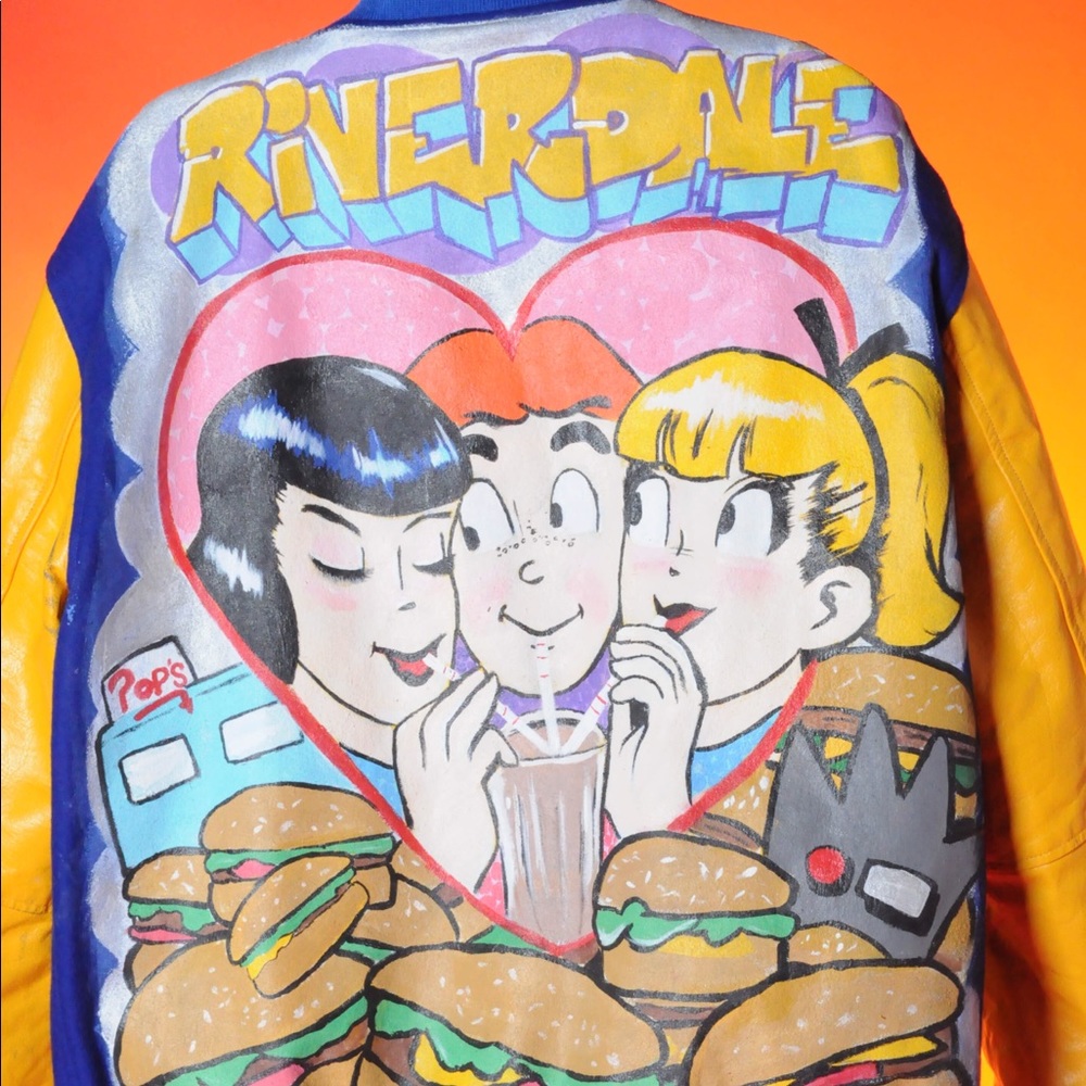 Riverdale Archie custom varsity denim jacket